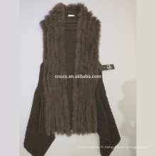 Gilet en cachemire 16HLC2501 avec fourrure